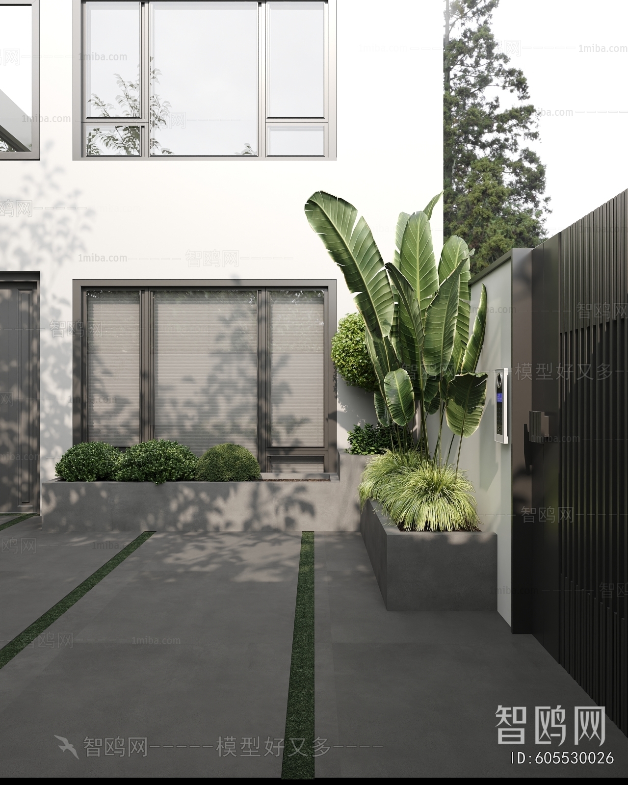 Modern Courtyard/landscape