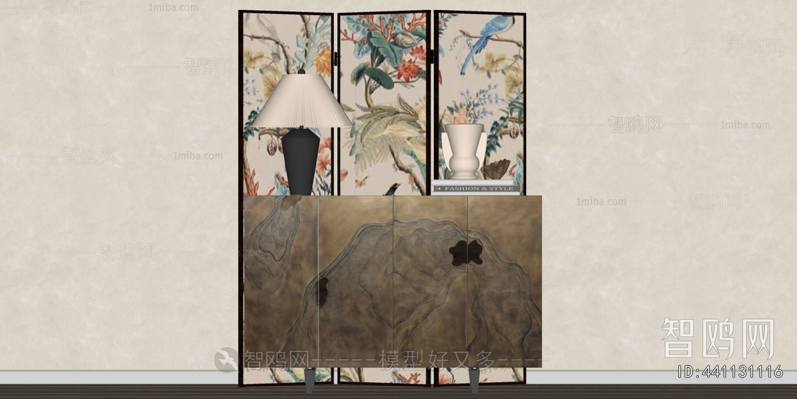 New Chinese Style Decorative Cabinet