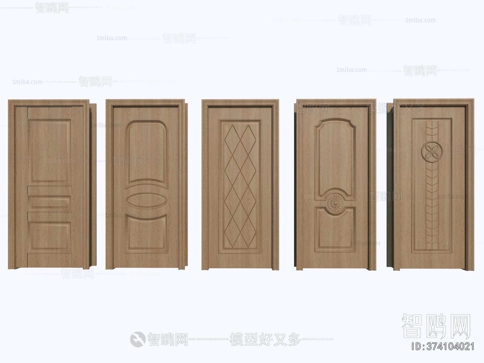 Simple European Style Single Door