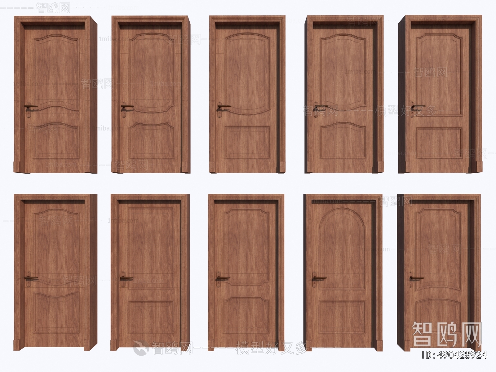 Simple European Style Single Door