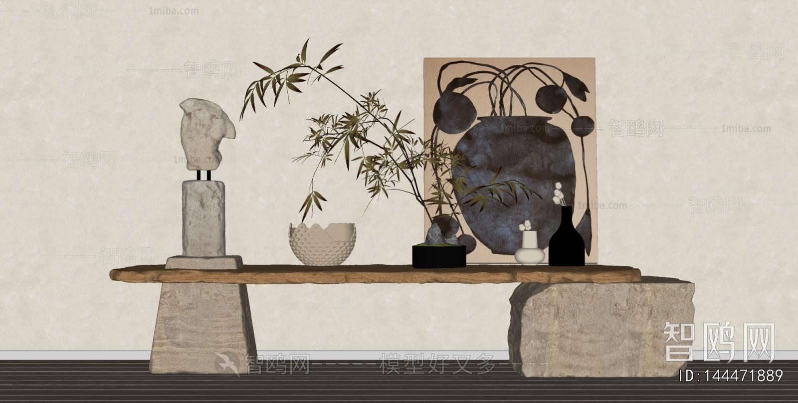 Wabi-sabi Style Bench