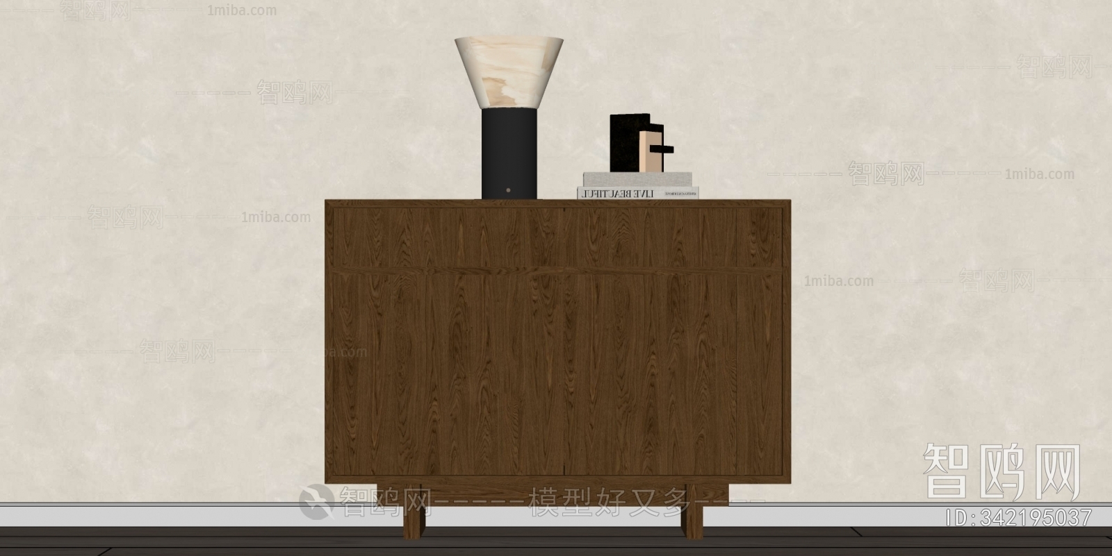 Wabi-sabi Style Side Cabinet