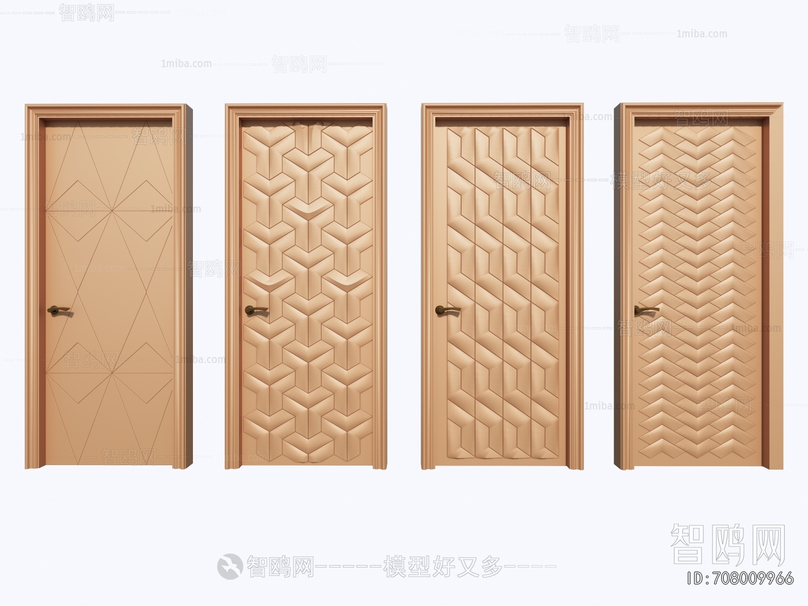 New Chinese Style Single Door