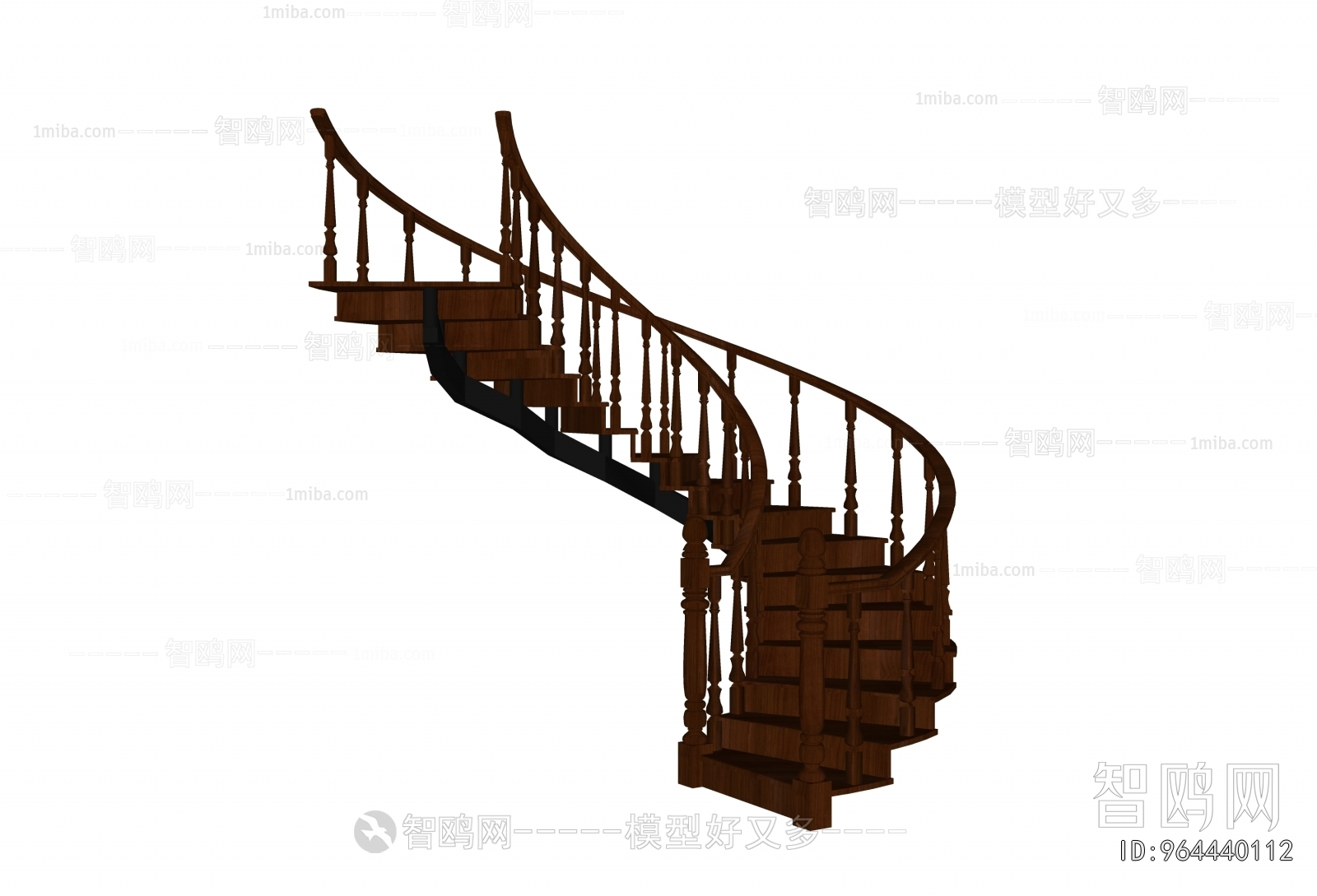 New Chinese Style Rotating Staircase