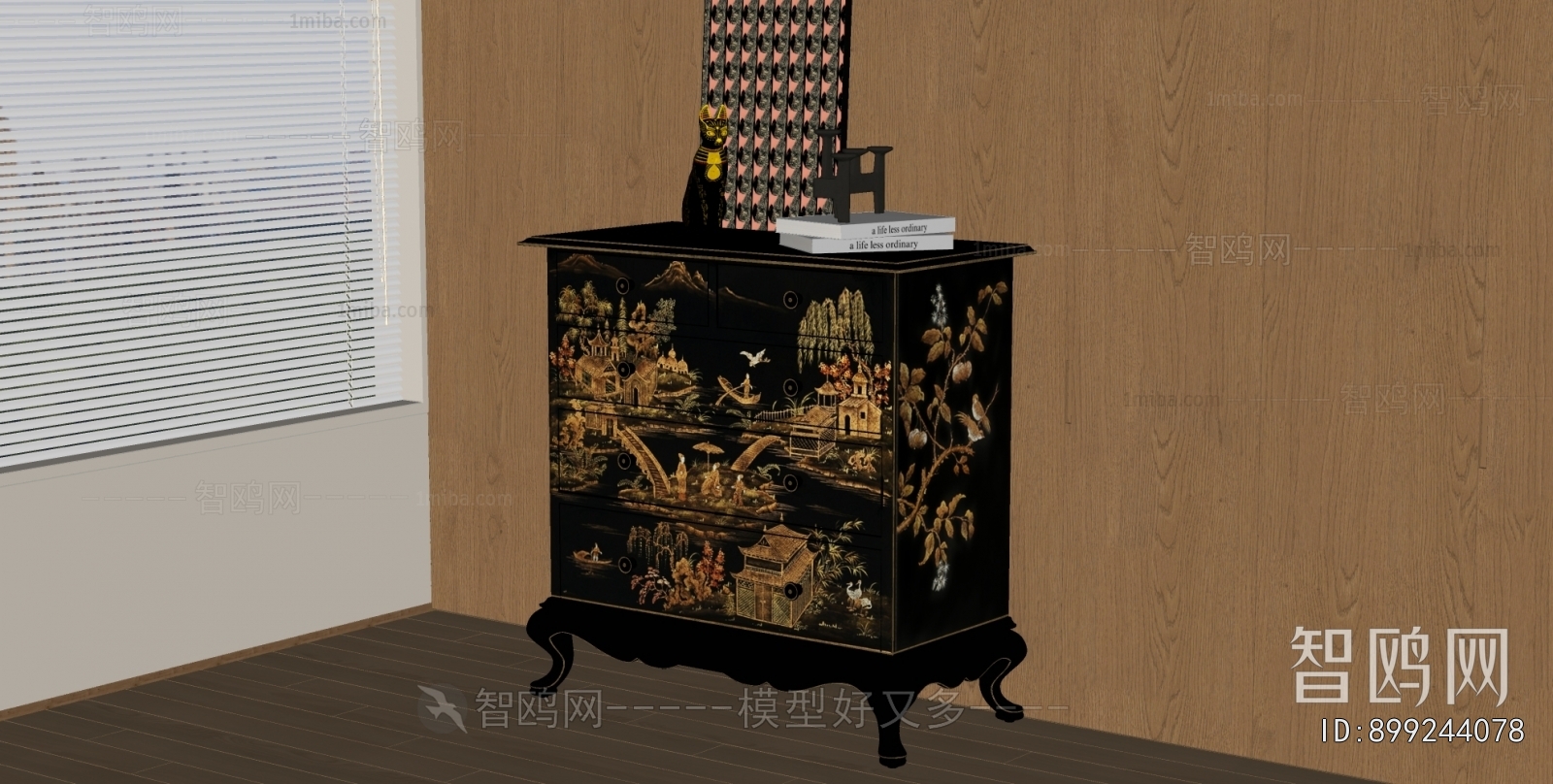 New Classical Style Side Cabinet