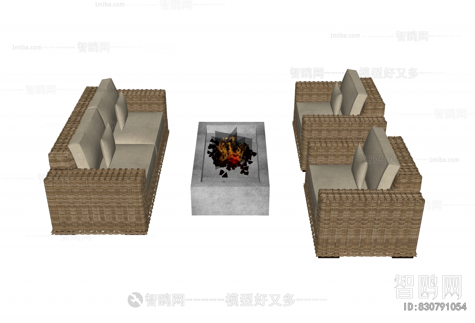 New Chinese Style Outdoor Sofa