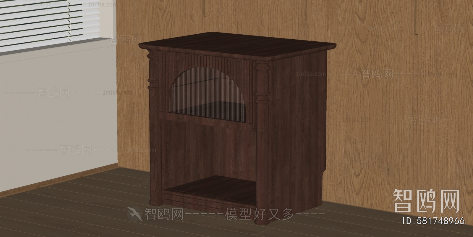 European Style Bedside Cupboard