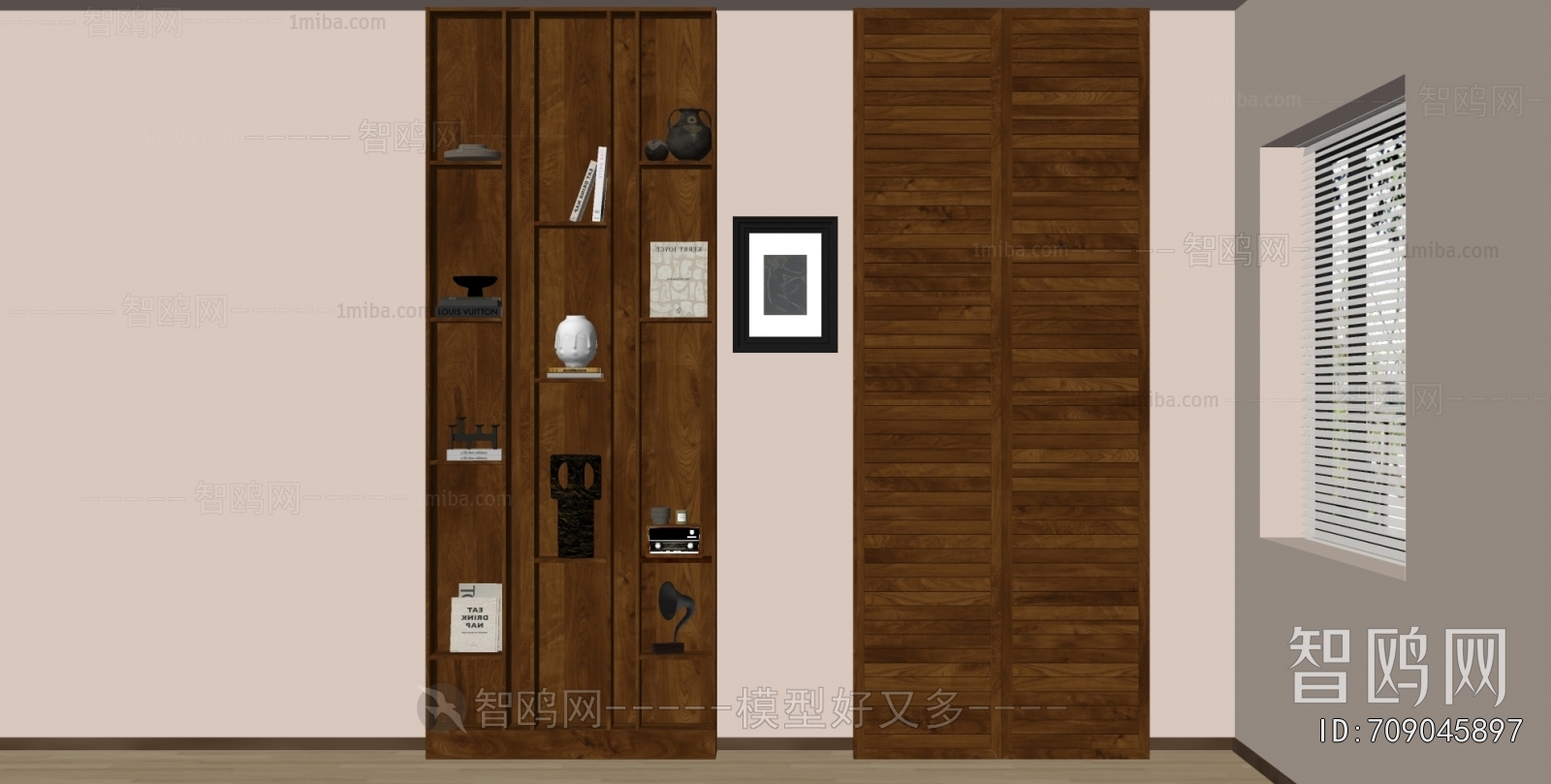 Wabi-sabi Style Decorative Cabinet