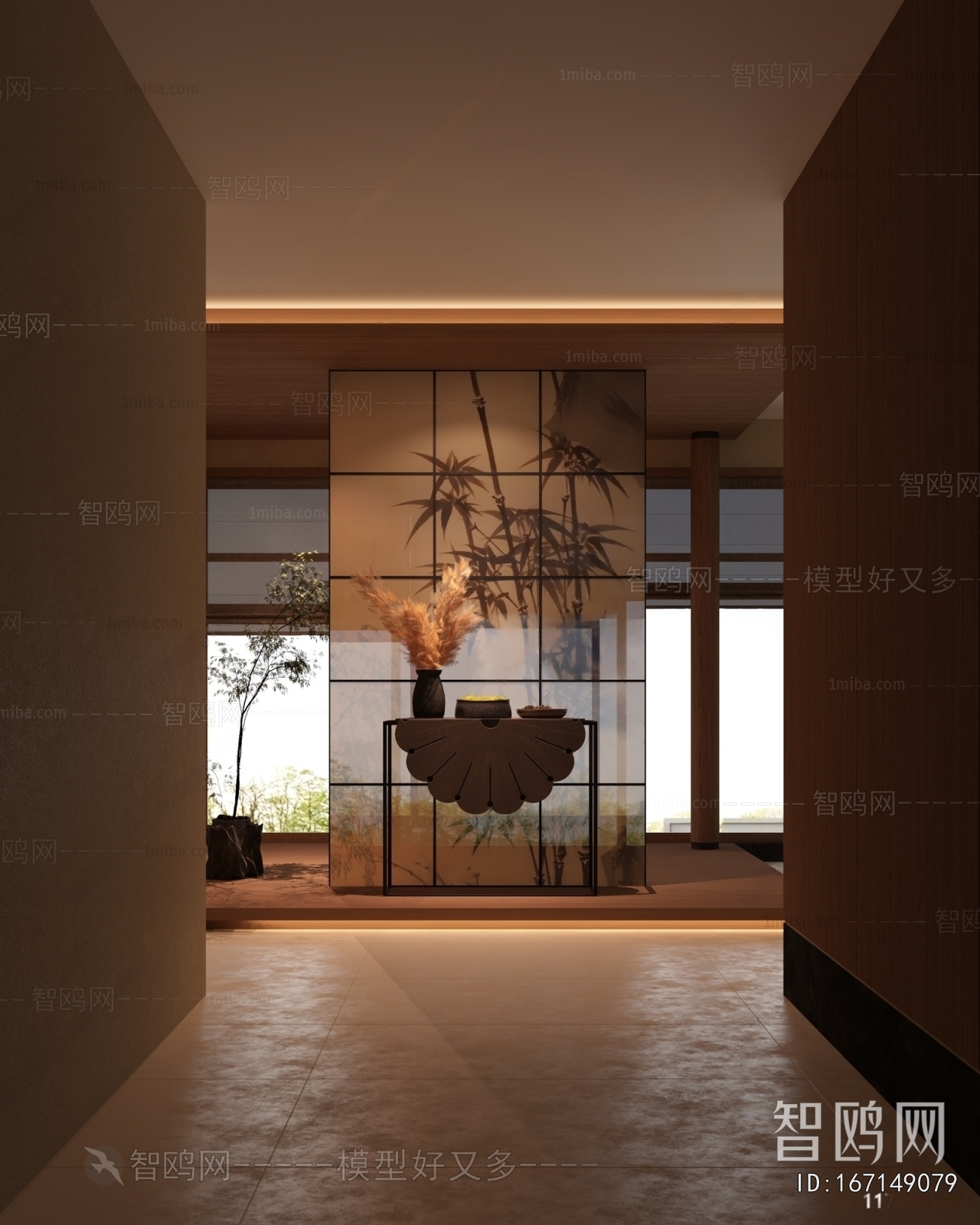 New Chinese Style Hallway