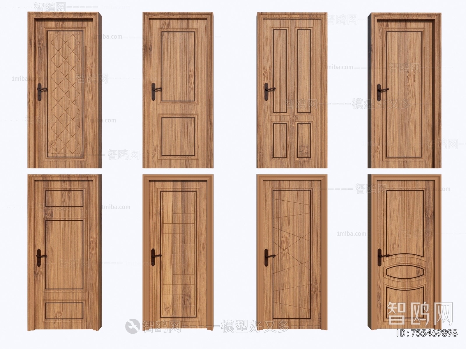 Simple European Style Single Door