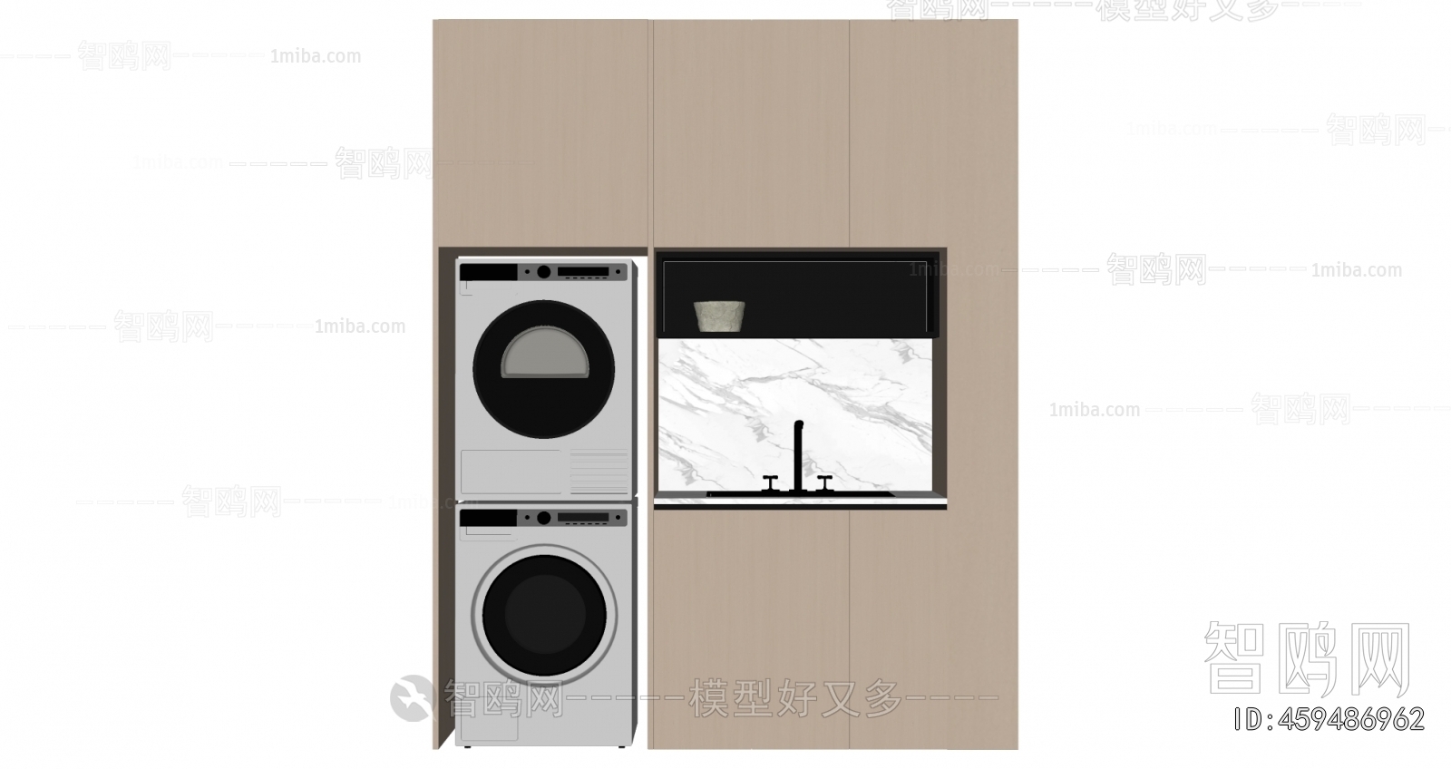 Modern Laundry Cabinet