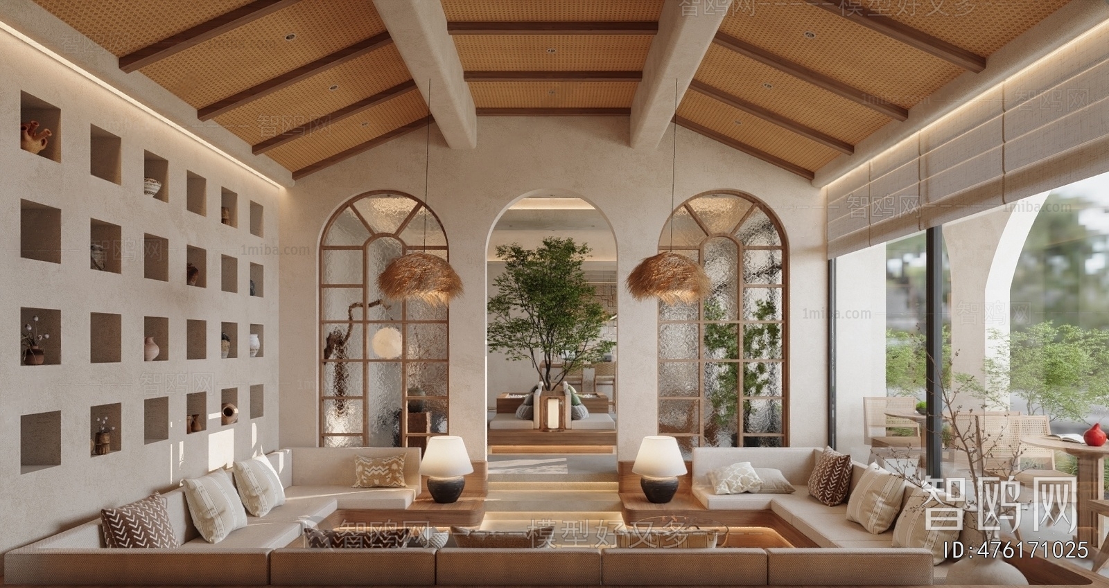 Wabi-sabi Style Club Space