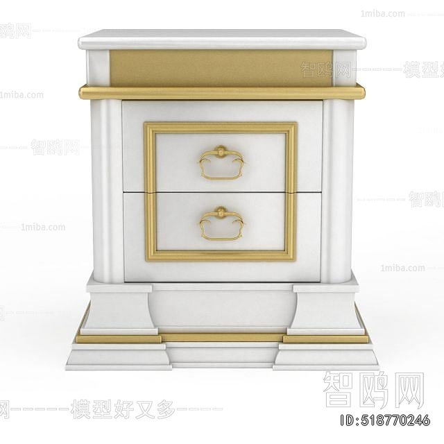 European Style Bedside Cupboard