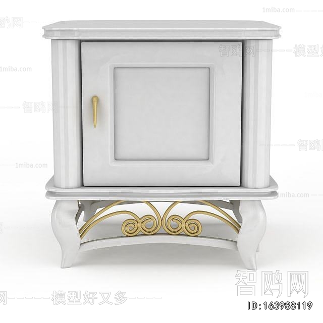 European Style Bedside Cupboard