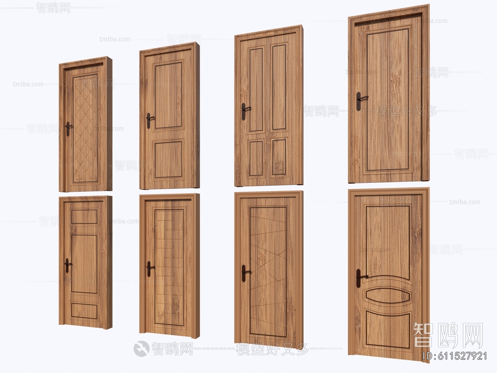 Simple European Style Single Door