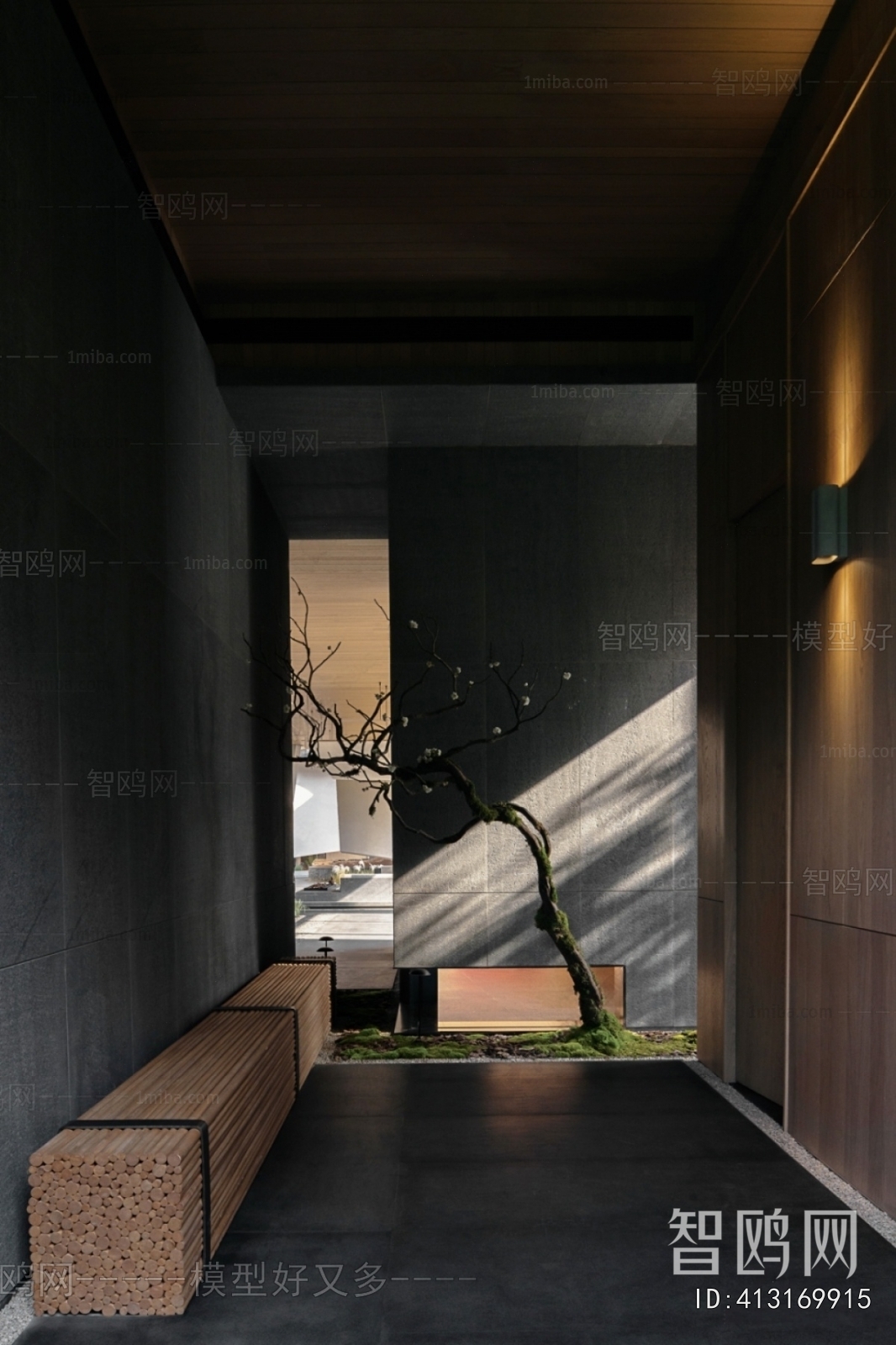 Wabi-sabi Style Hallway