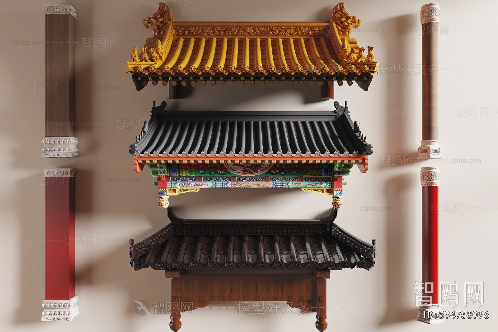 Chinese Style Building Component