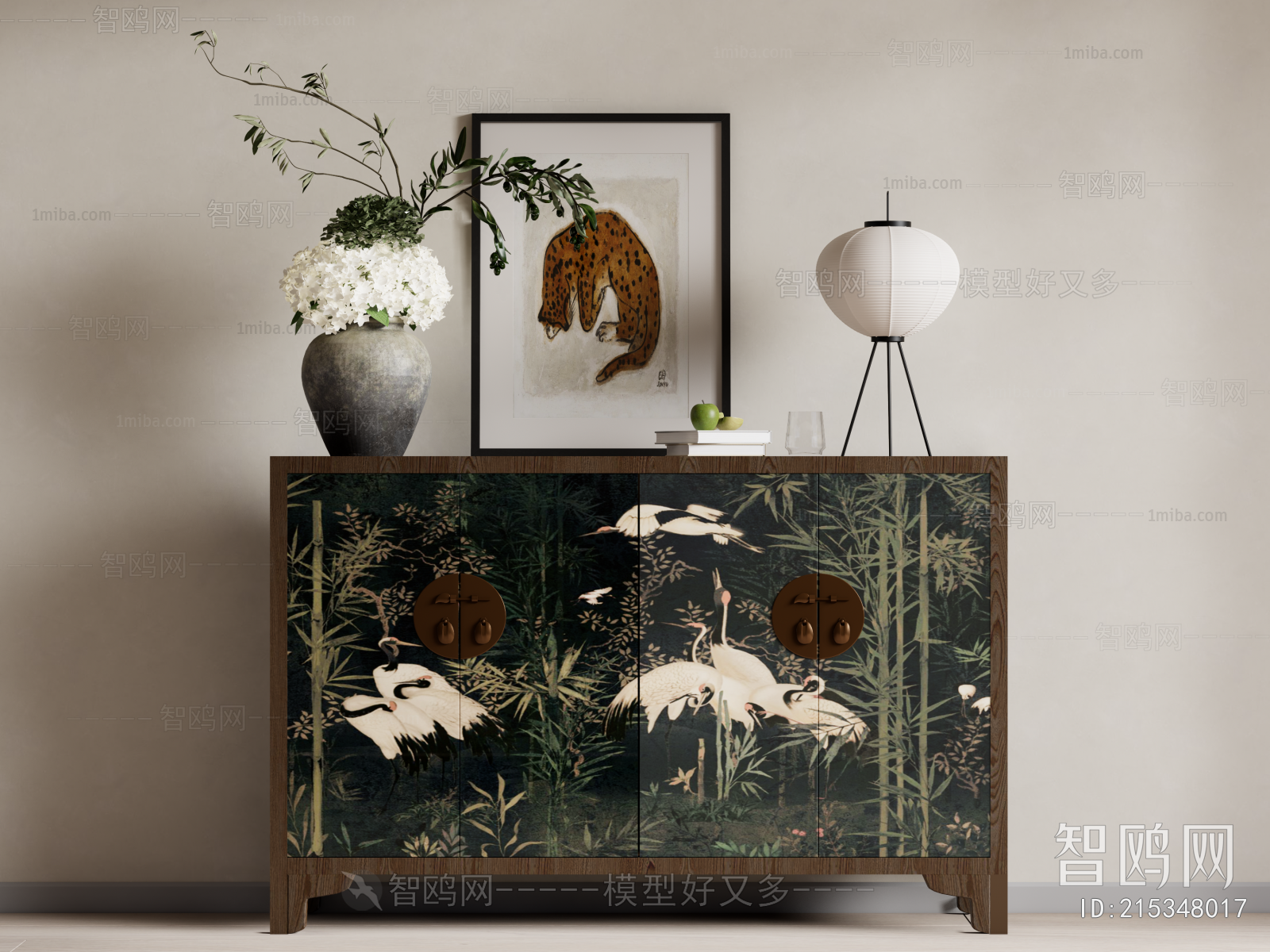 New Chinese Style Decorative Cabinet
