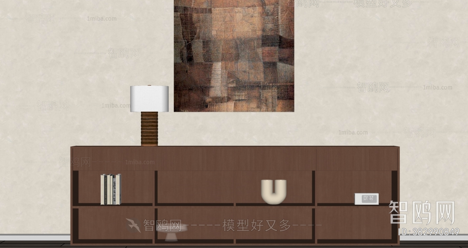 Wabi-sabi Style Side Cabinet