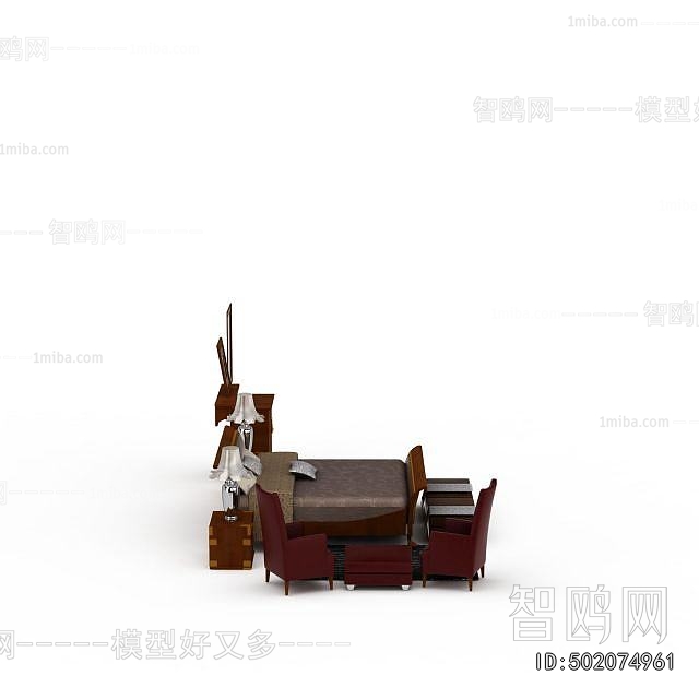 Chinese Style Double Bed