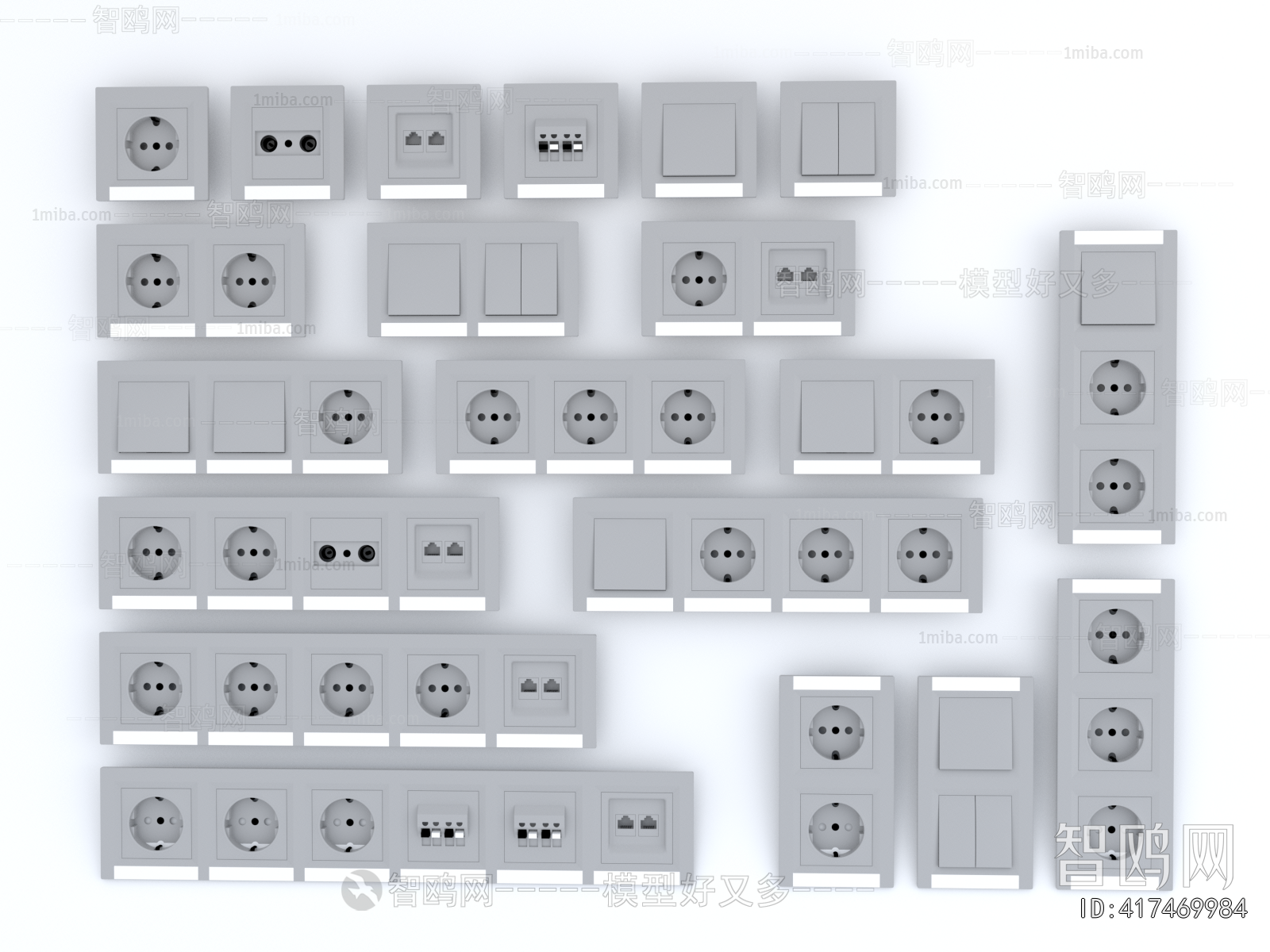 Modern Switch Socket Panel