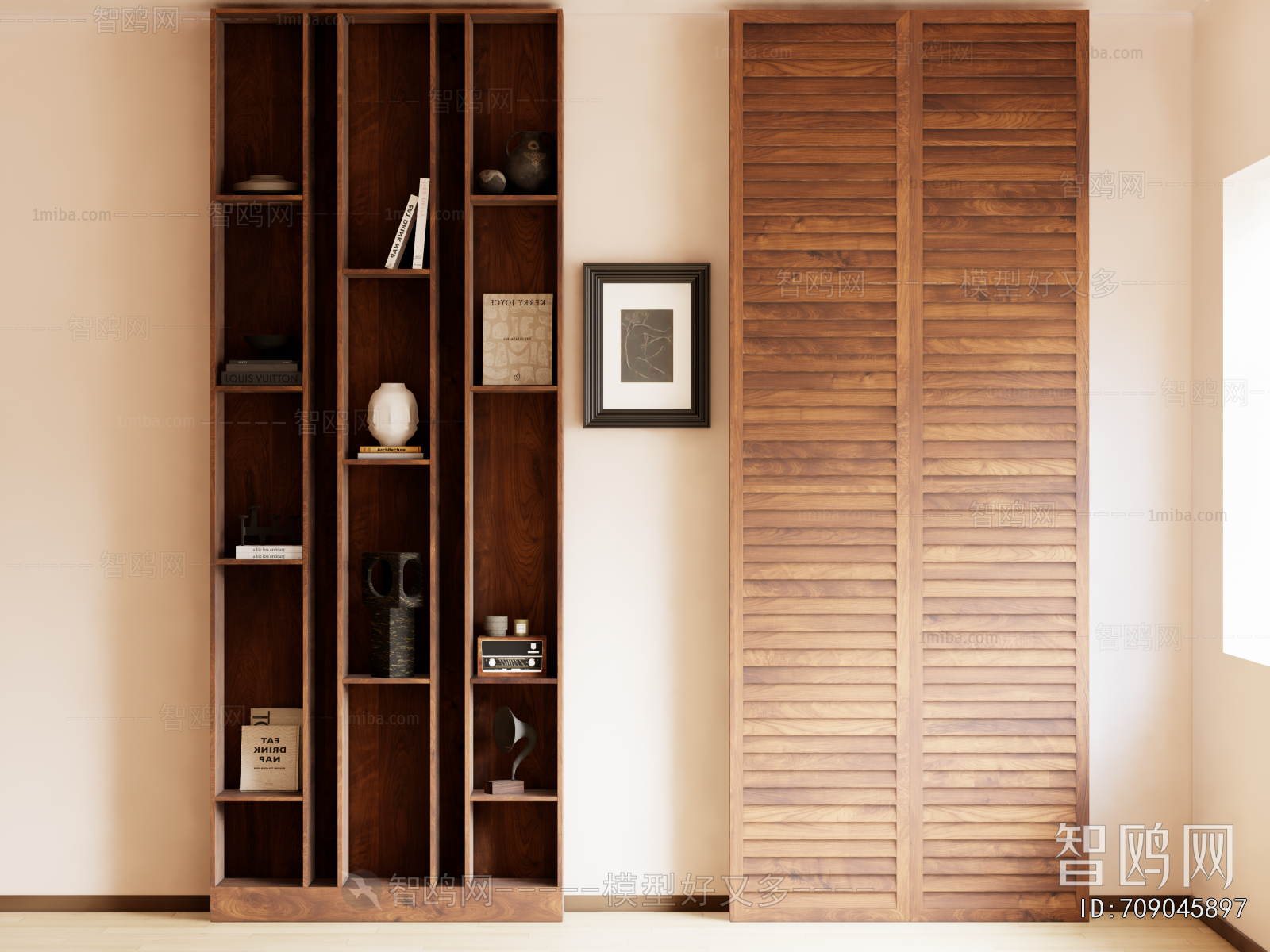 Wabi-sabi Style Decorative Cabinet