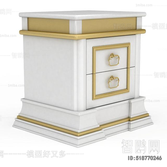 European Style Bedside Cupboard