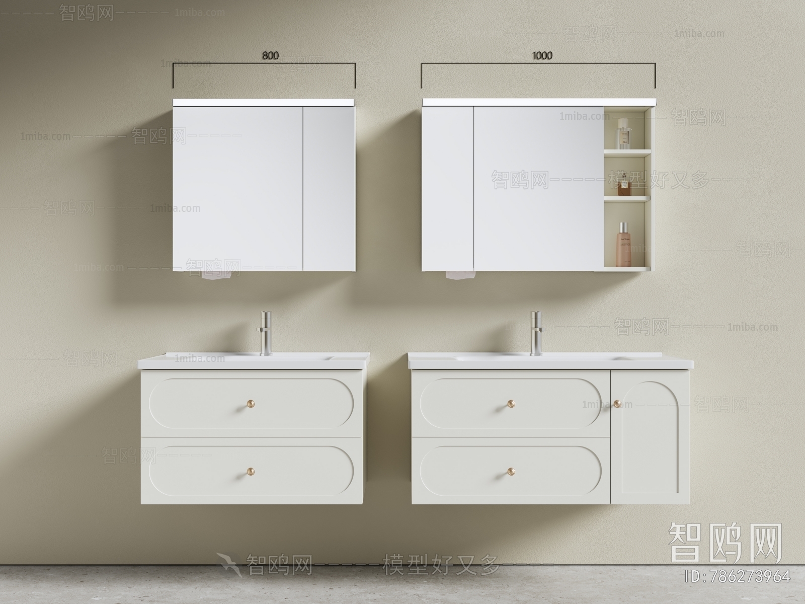 French Style Bathroom Cabinet