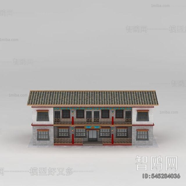 New Chinese Style Appearance Of Commercial Building