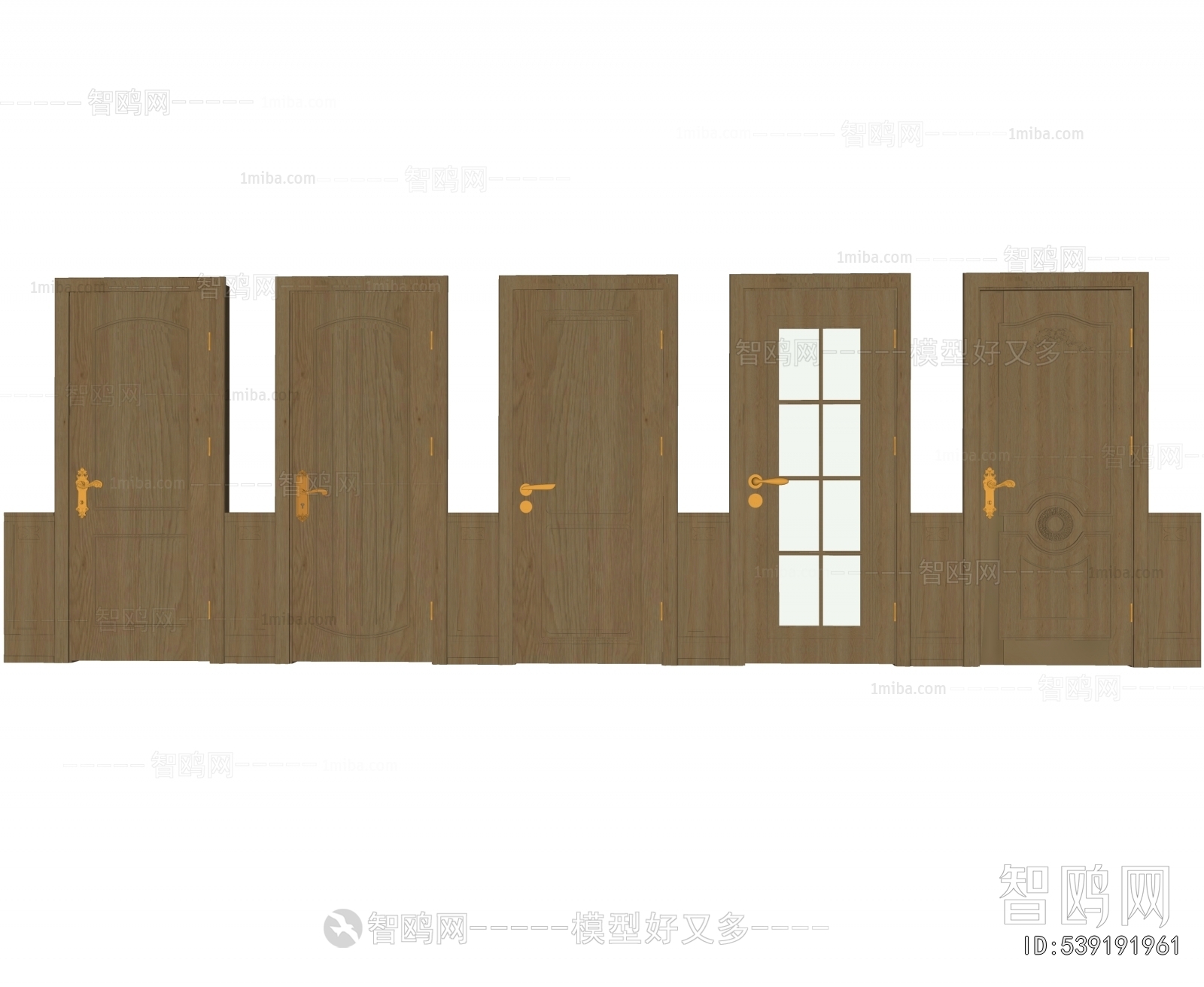 Simple European Style Single Door