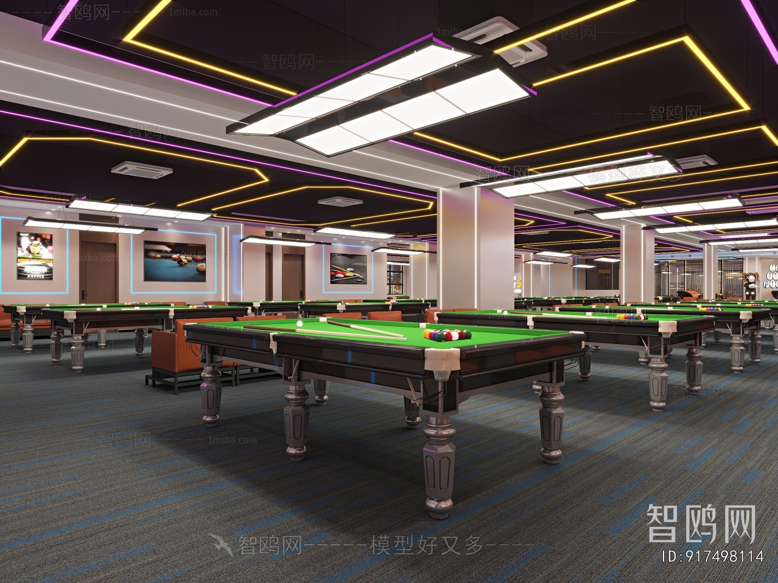Modern Billiard Room