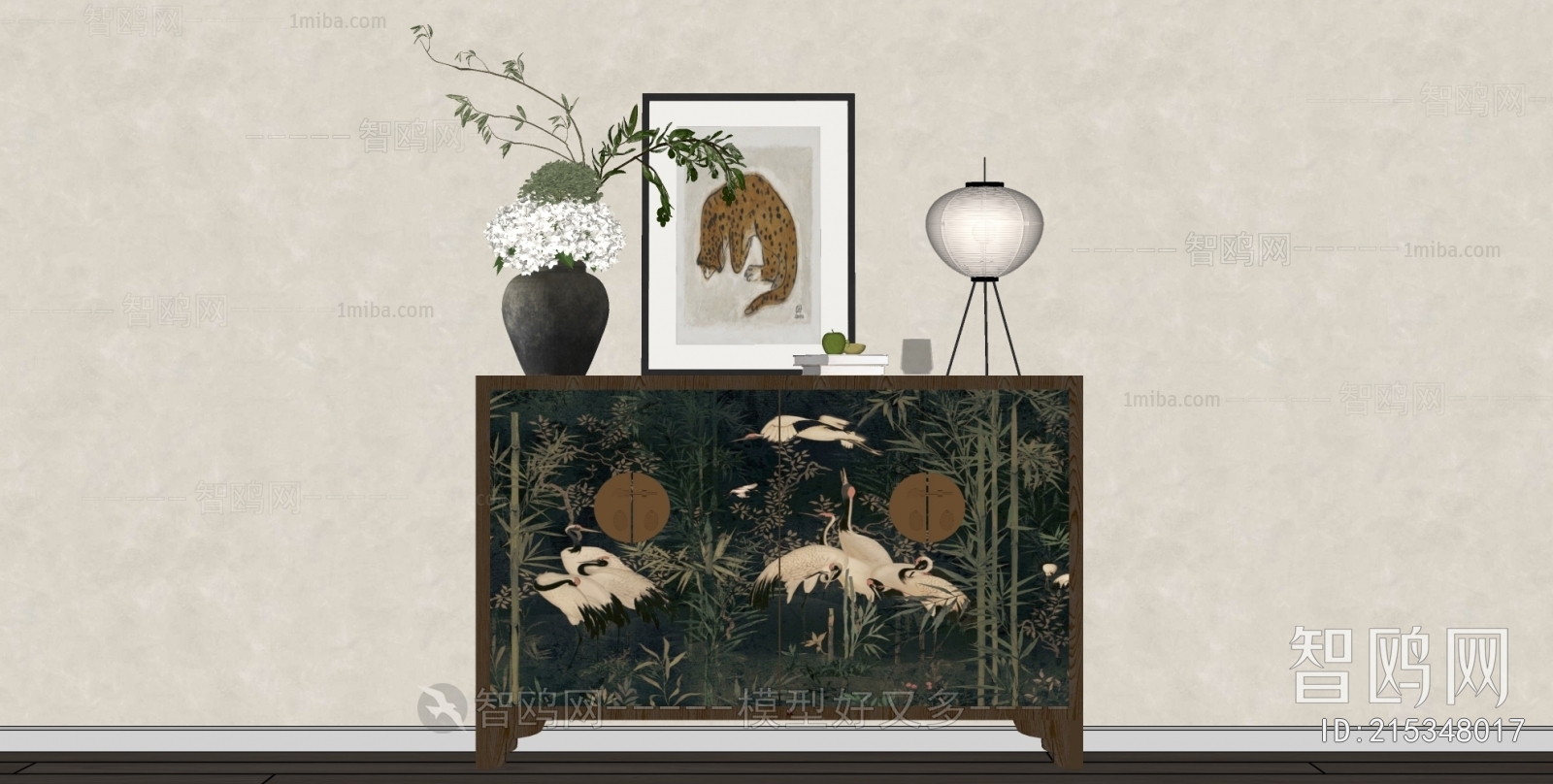 New Chinese Style Decorative Cabinet