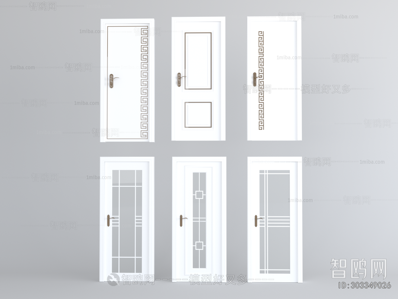 New Chinese Style Single Door