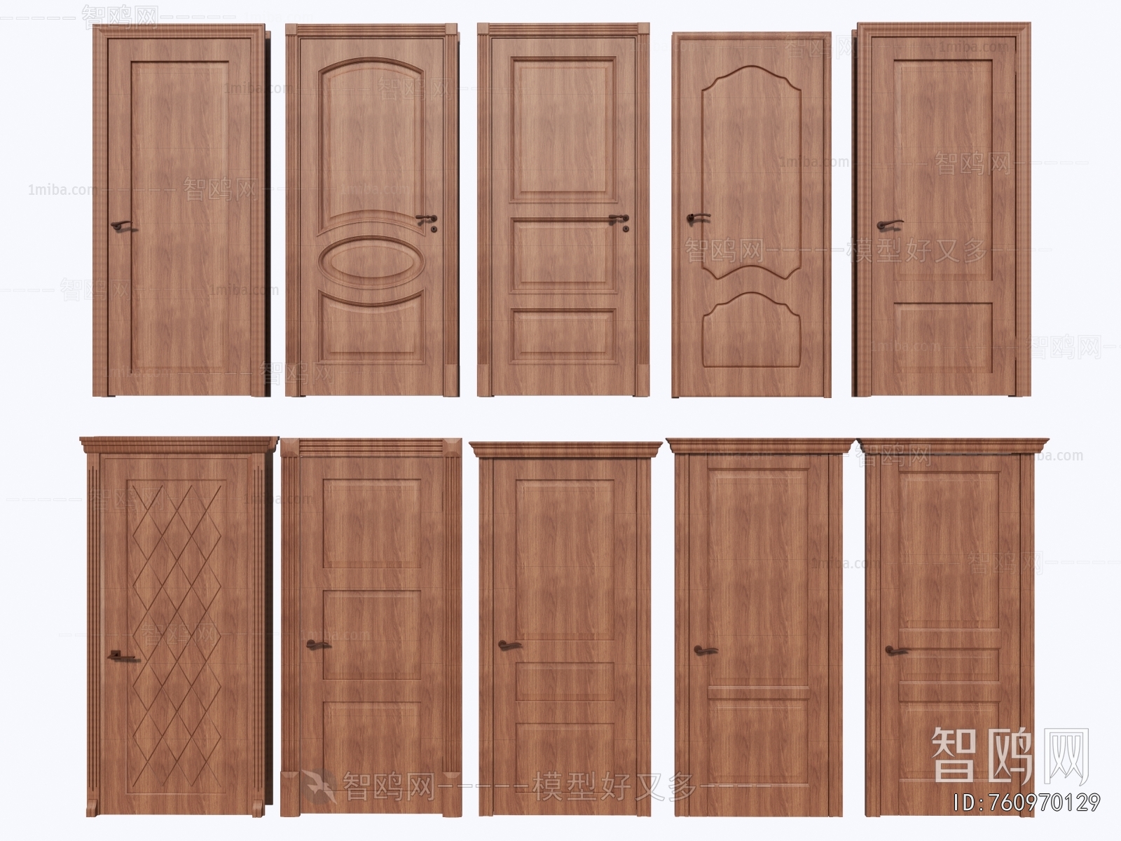 Simple European Style Single Door