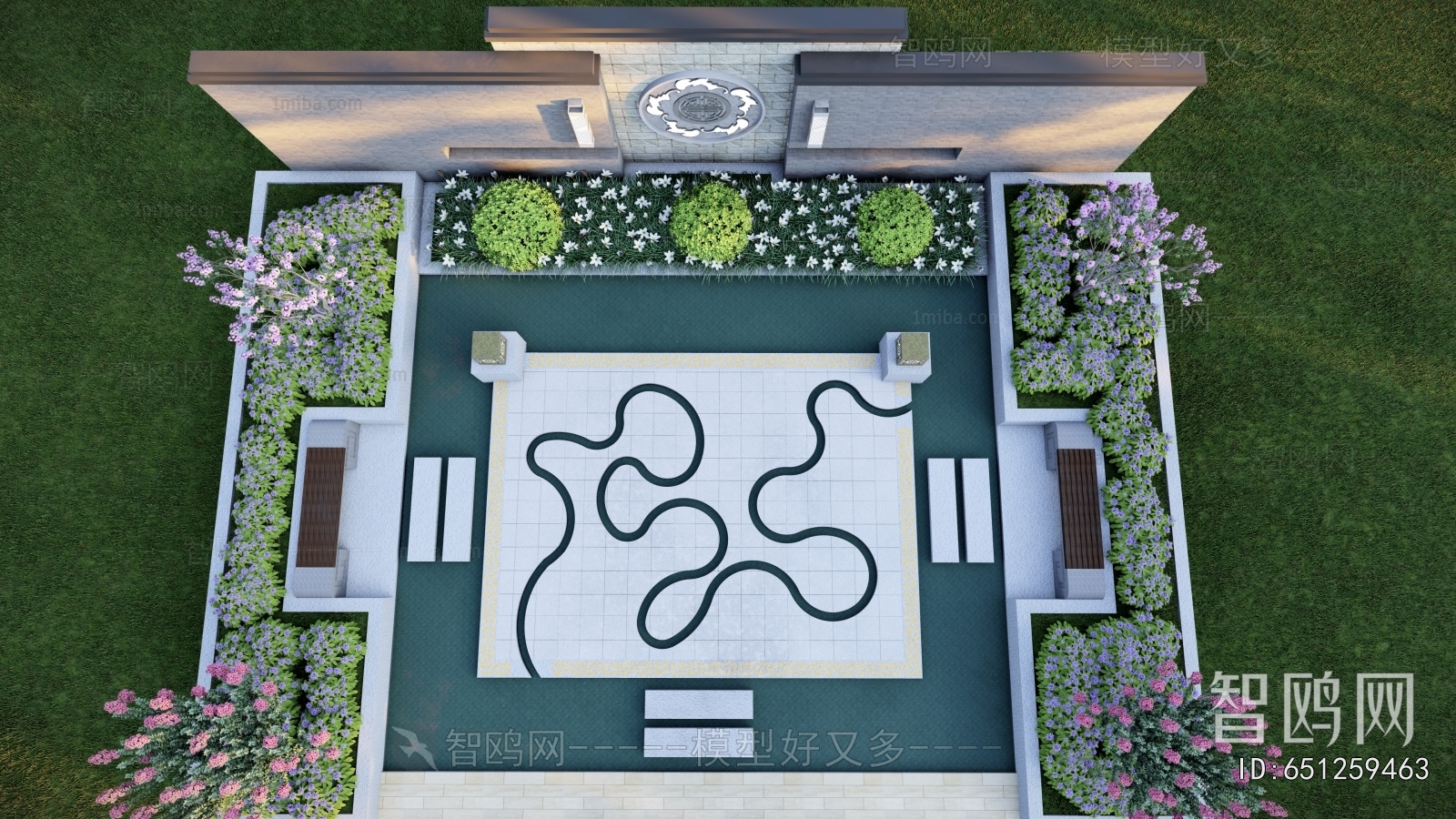 New Chinese Style Courtyard/landscape