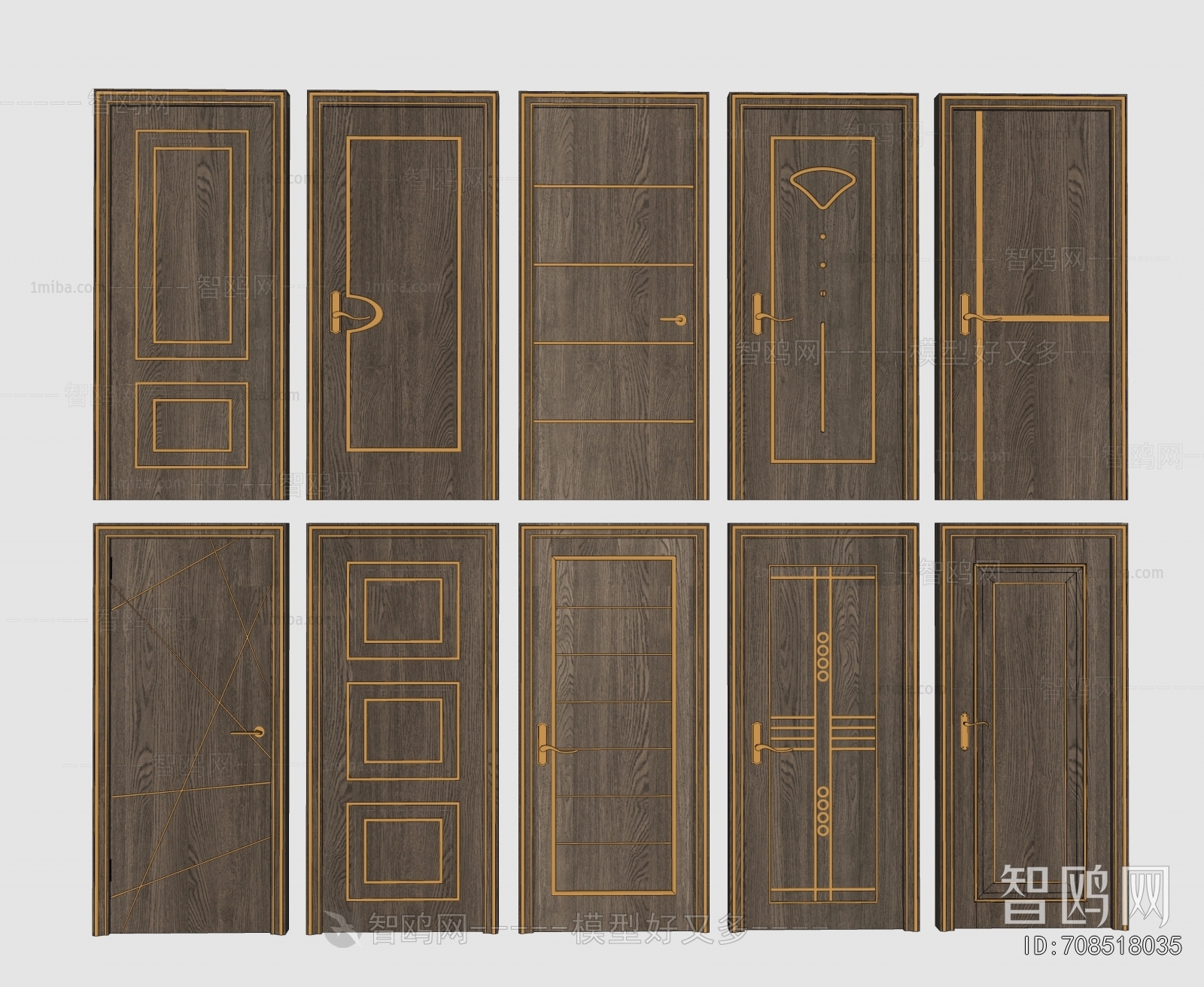 New Chinese Style Single Door