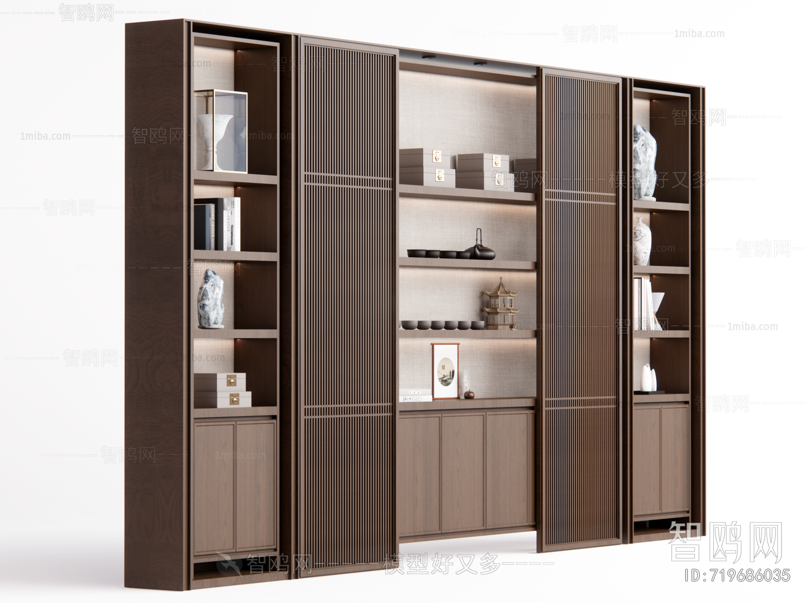 New Chinese Style Decorative Cabinet