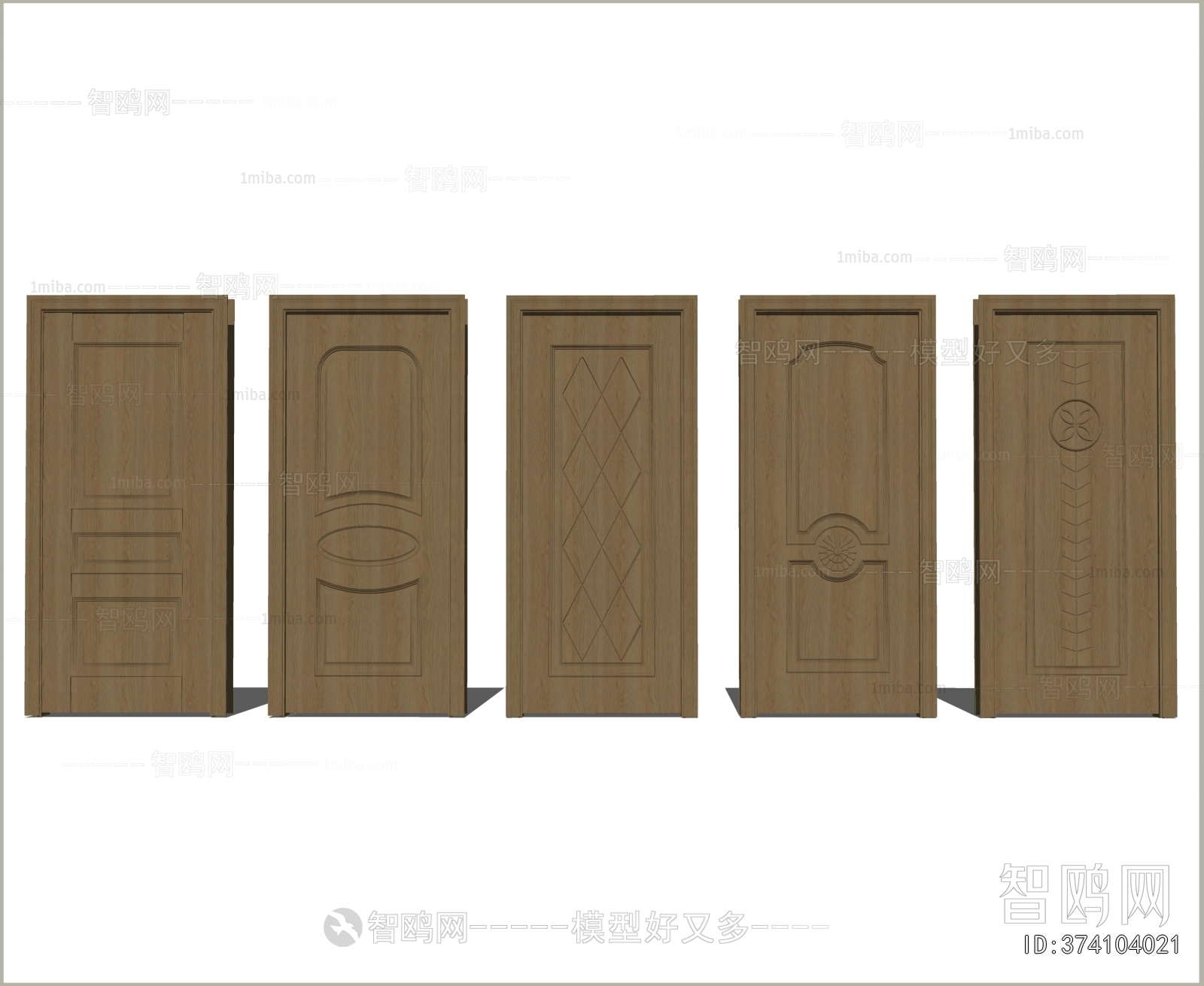 Simple European Style Single Door