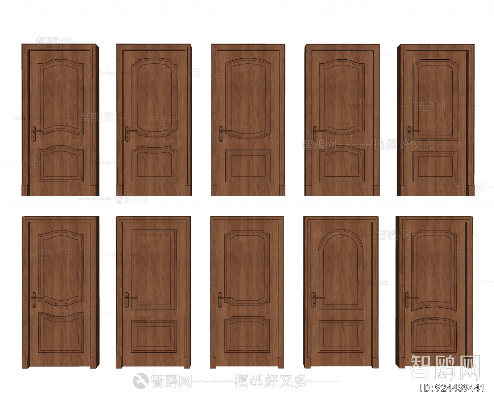 Simple European Style Single Door