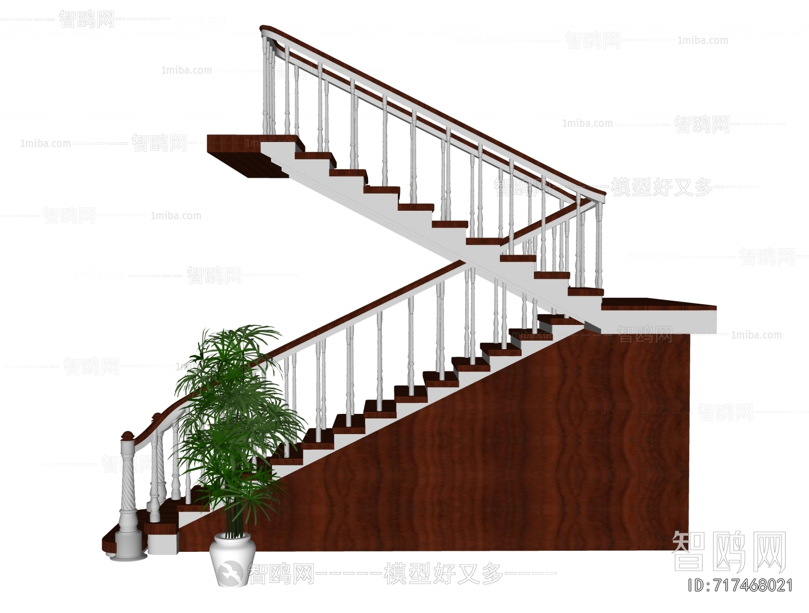 Simple European Style Staircase