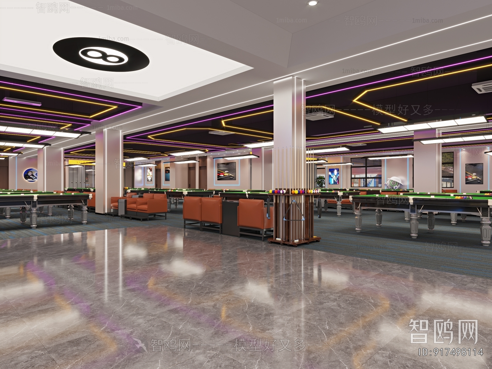 Modern Billiard Room