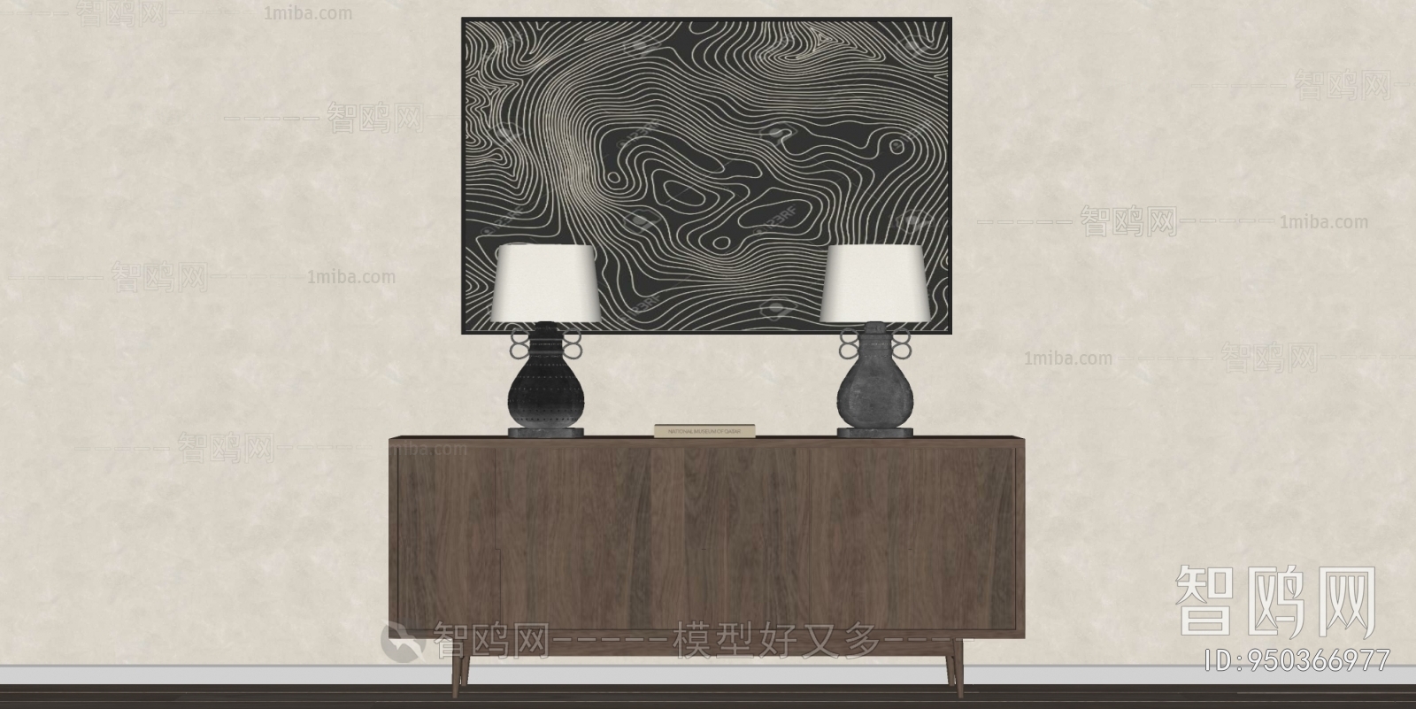 Wabi-sabi Style Side Cabinet