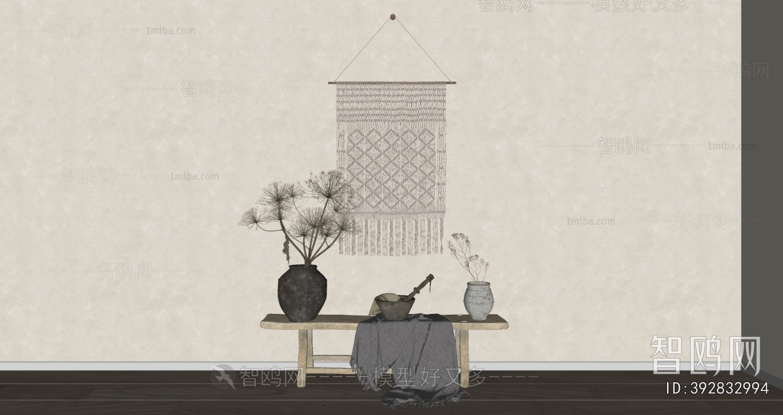 Wabi-sabi Style Bench