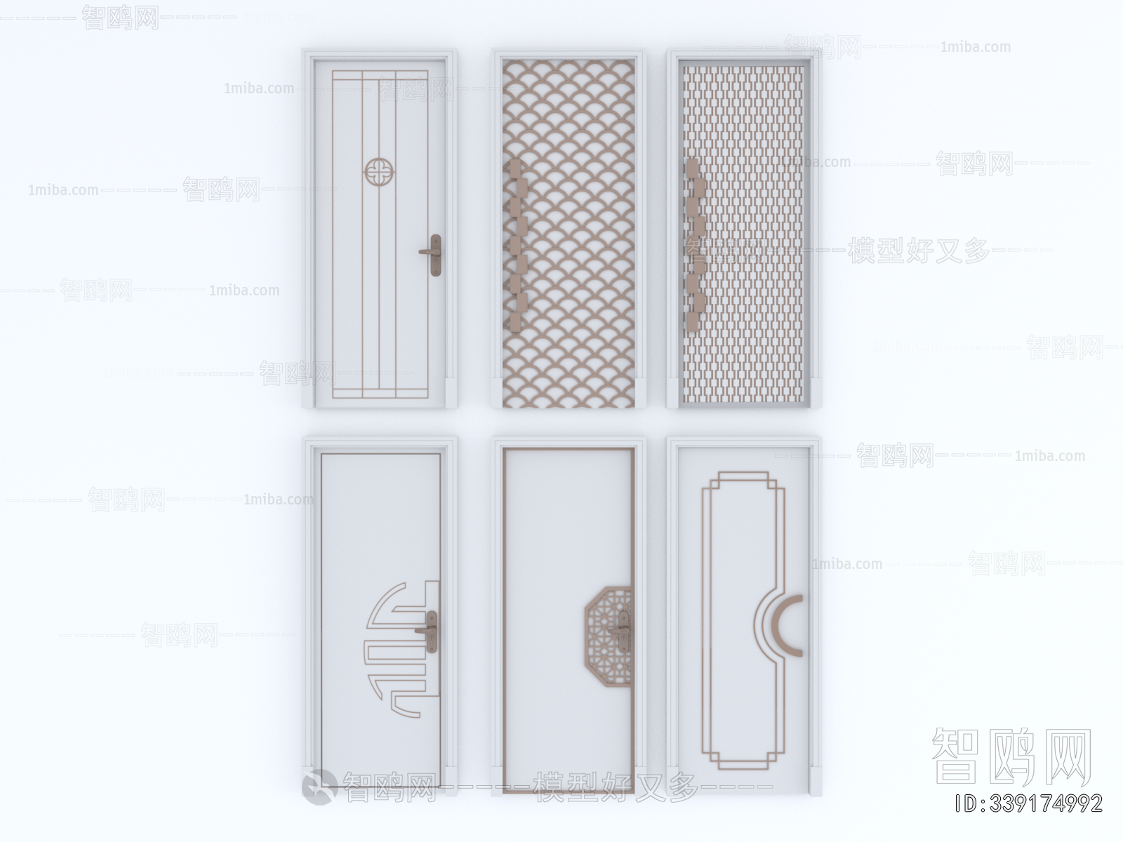 New Chinese Style Single Door