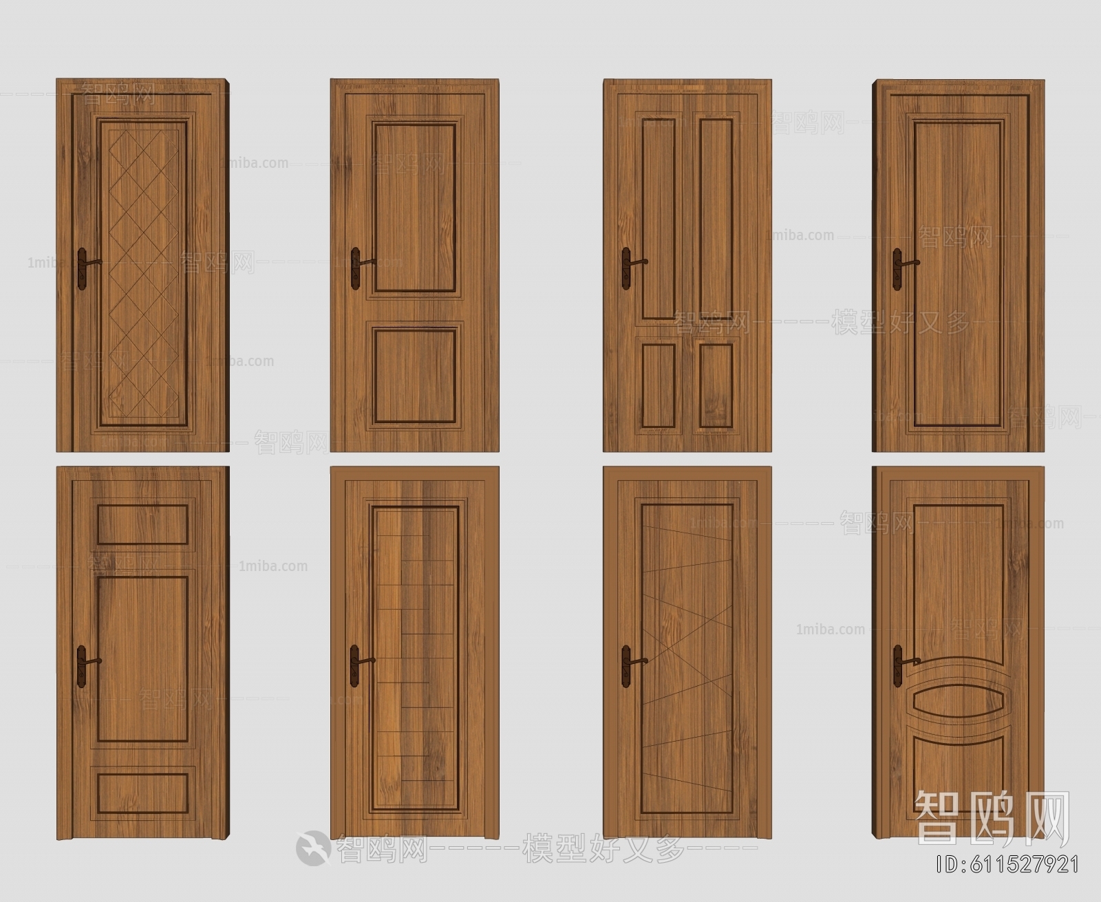 Simple European Style Single Door
