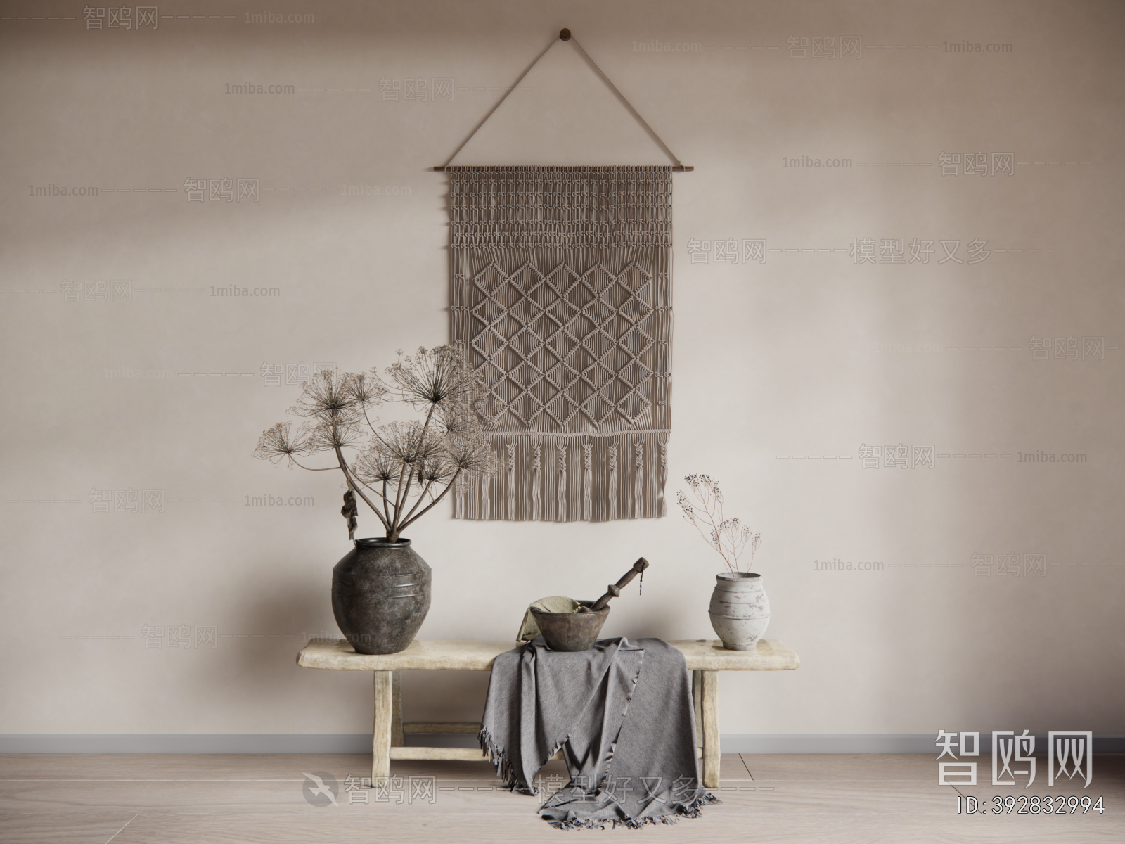 Wabi-sabi Style Bench