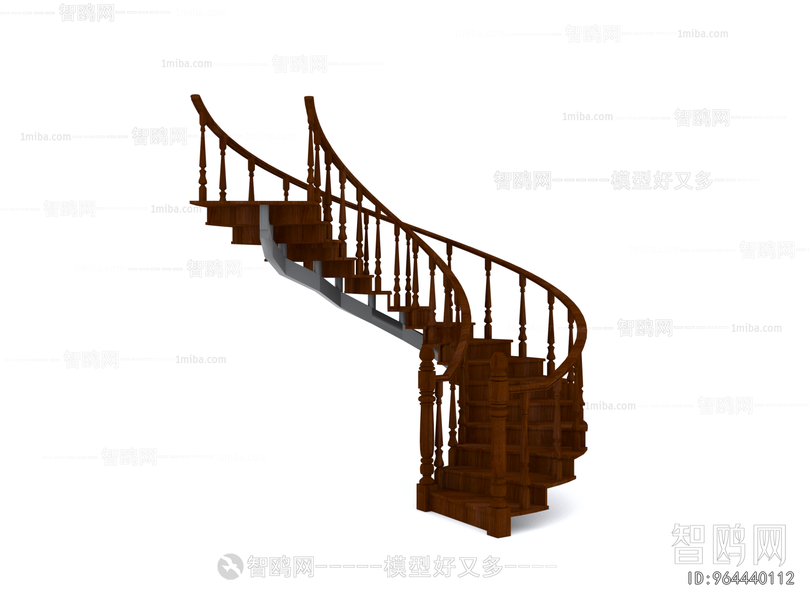 New Chinese Style Rotating Staircase