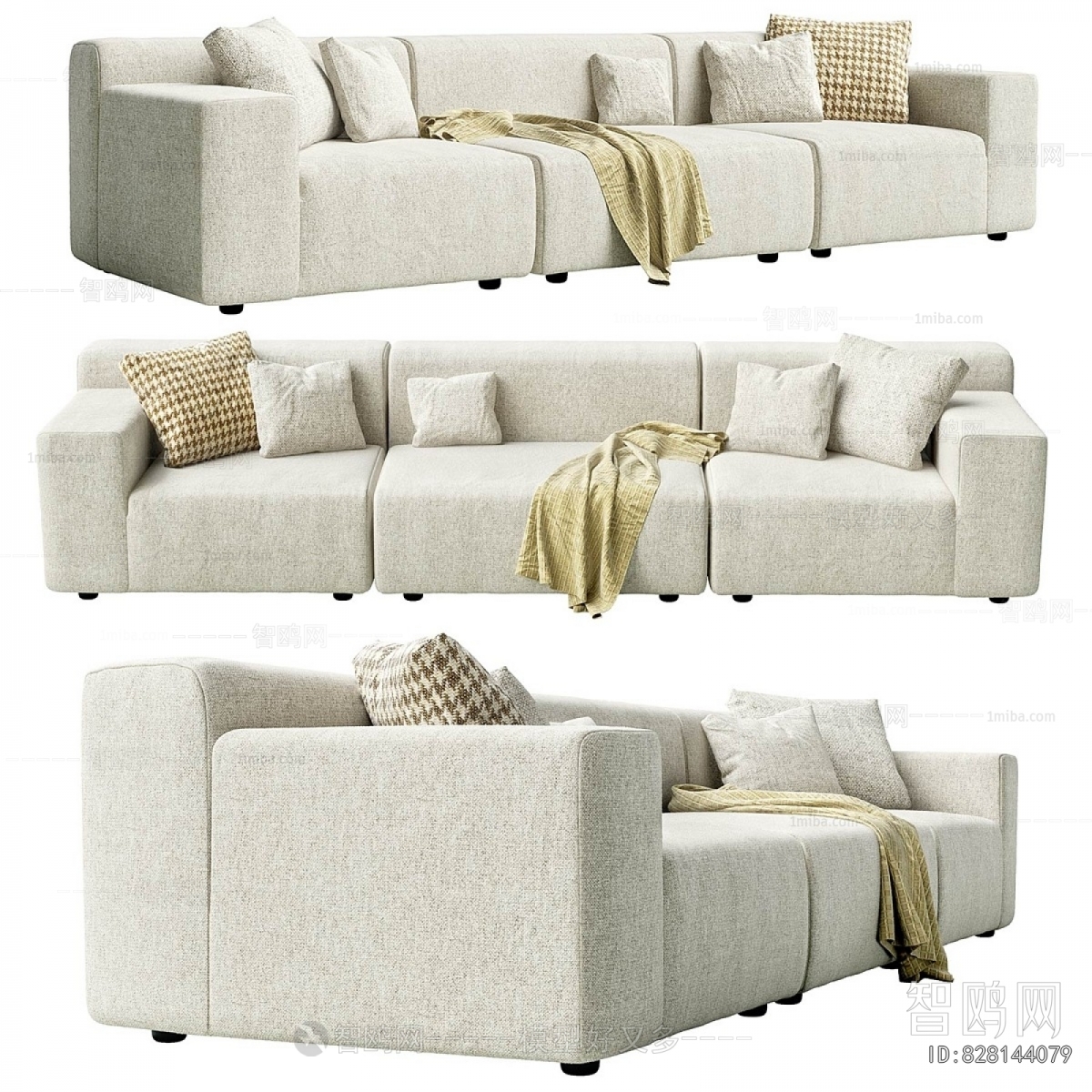 Modern Three-seat Sofa