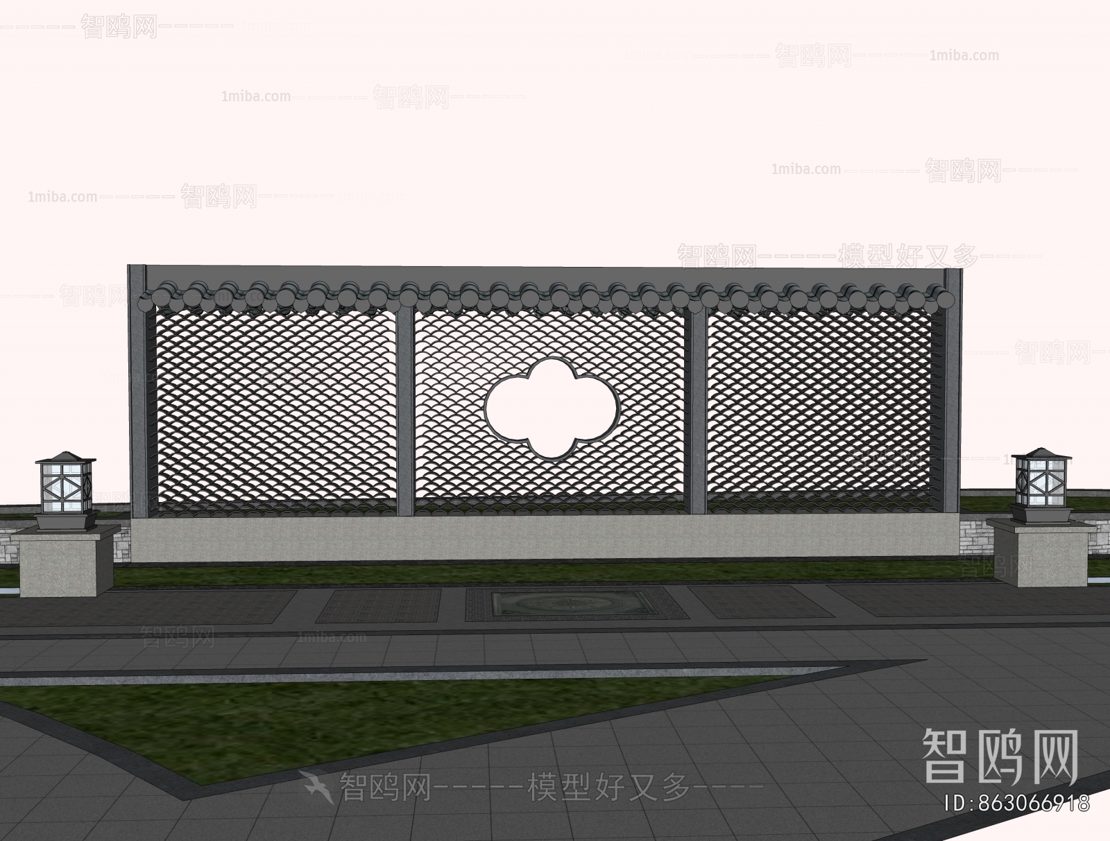 New Chinese Style Courtyard/landscape