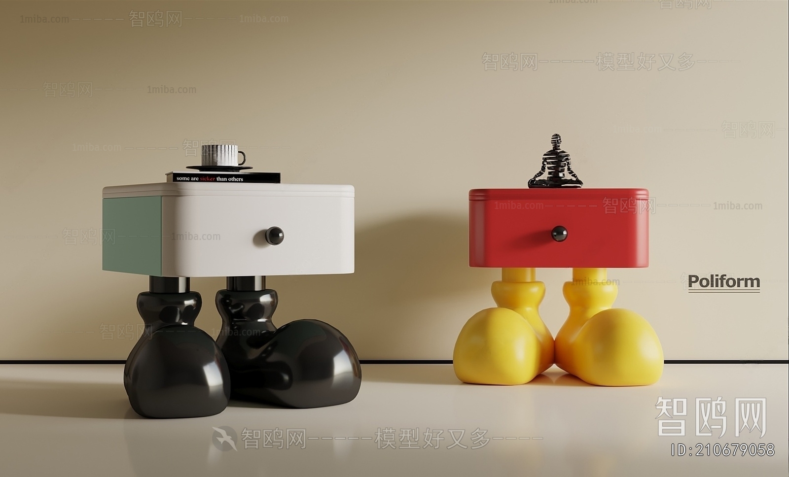 Modern Bedside Cupboard